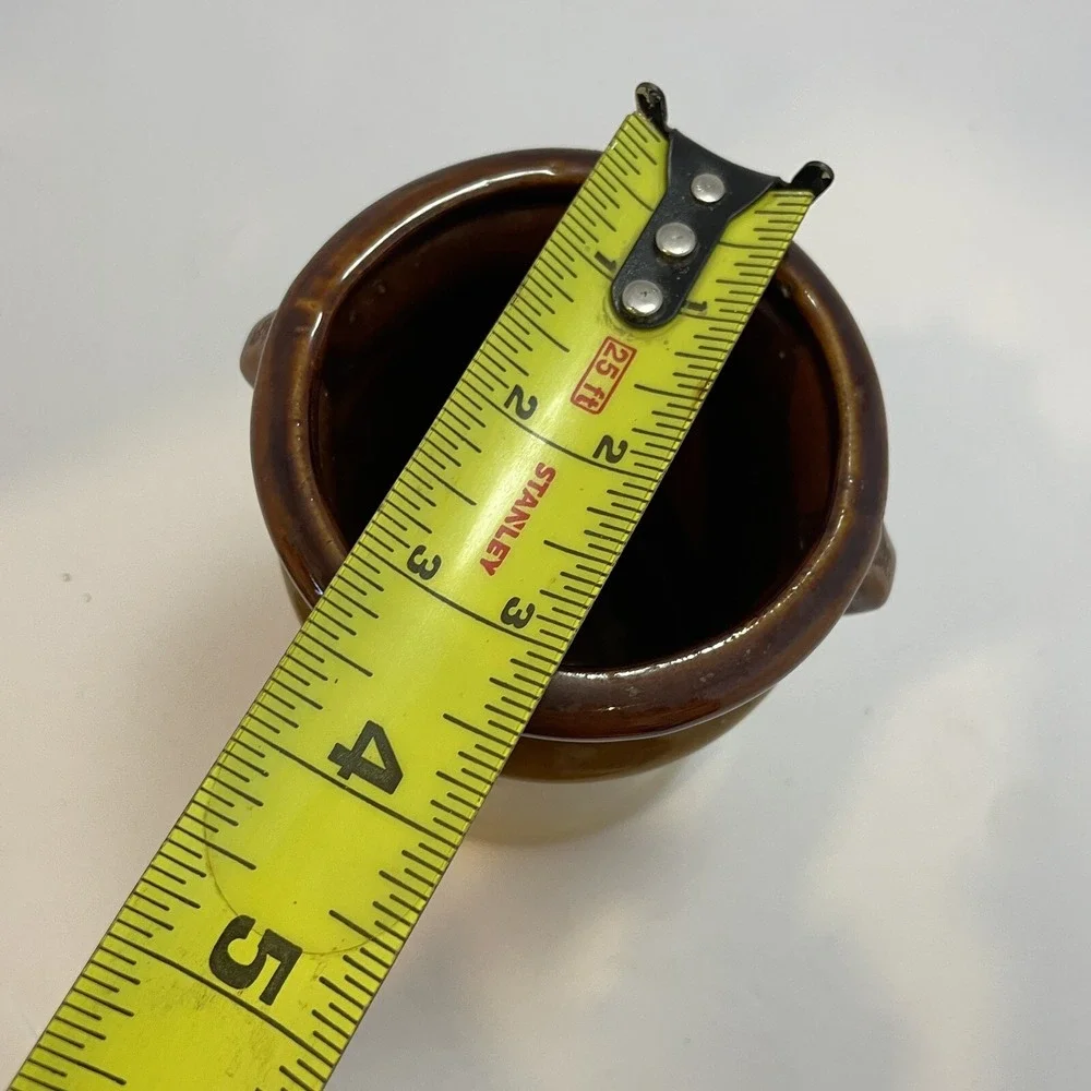 Vintage Country Kitchen Gourmet Toolery Crock Utensil Holder Brown/Tan